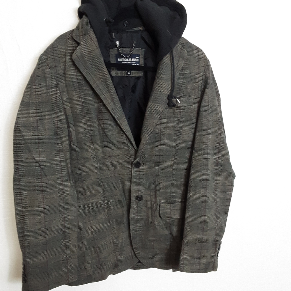 Nautica hooded suit jacket Sz S GUC